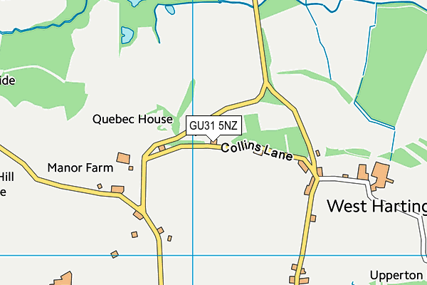 GU31 5NZ map - OS VectorMap District (Ordnance Survey)