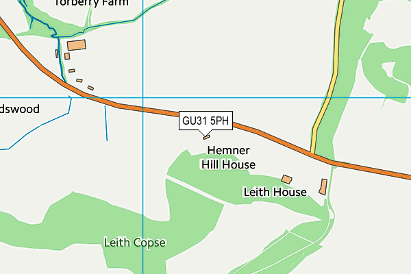 GU31 5PH map - OS VectorMap District (Ordnance Survey)