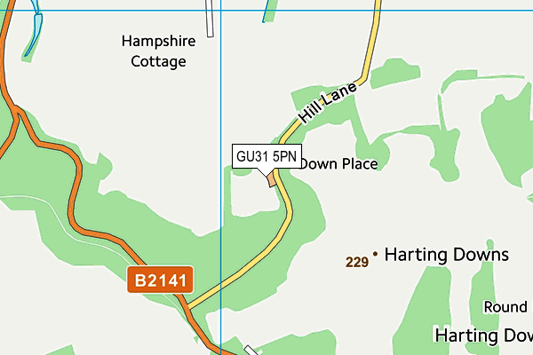 GU31 5PN map - OS VectorMap District (Ordnance Survey)