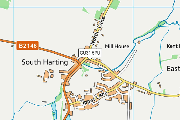 GU31 5PU map - OS VectorMap District (Ordnance Survey)