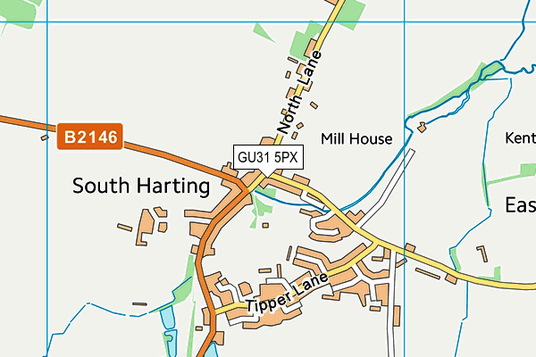 GU31 5PX map - OS VectorMap District (Ordnance Survey)