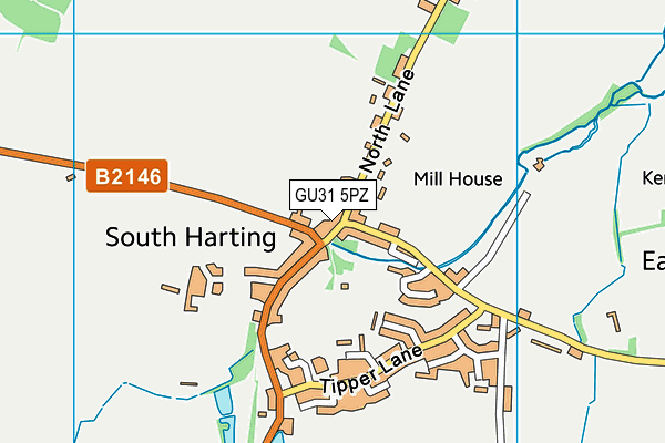 GU31 5PZ map - OS VectorMap District (Ordnance Survey)