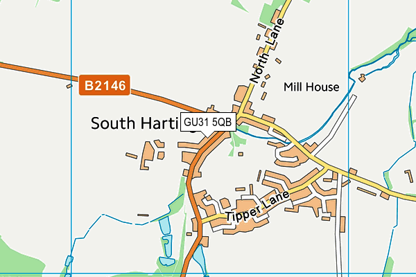 GU31 5QB map - OS VectorMap District (Ordnance Survey)