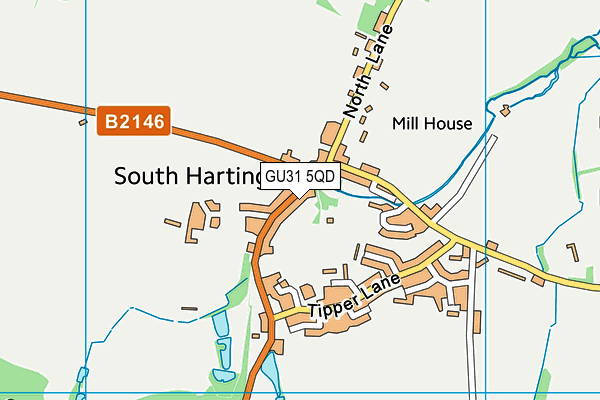 GU31 5QD map - OS VectorMap District (Ordnance Survey)