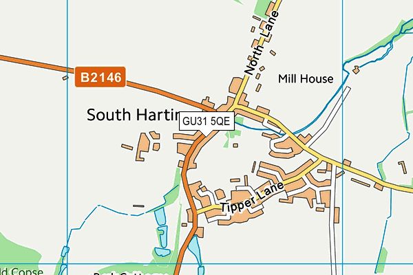 GU31 5QE map - OS VectorMap District (Ordnance Survey)