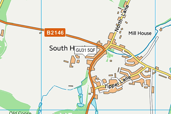 GU31 5QF map - OS VectorMap District (Ordnance Survey)