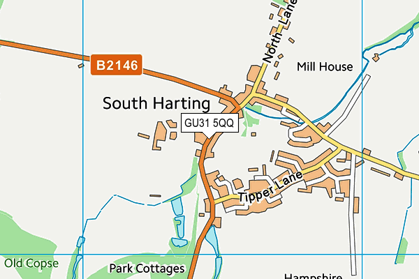 GU31 5QQ map - OS VectorMap District (Ordnance Survey)