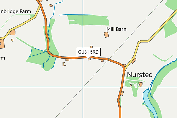 GU31 5RD map - OS VectorMap District (Ordnance Survey)