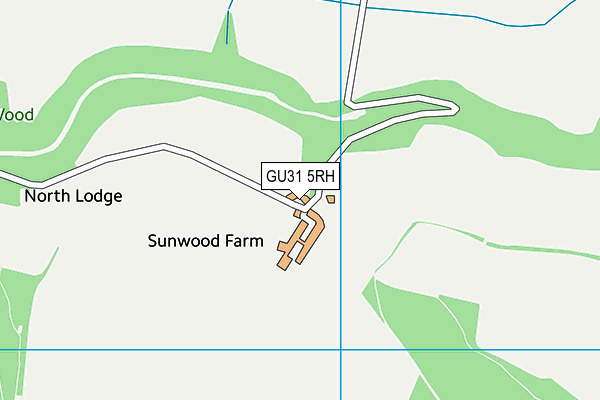 GU31 5RH map - OS VectorMap District (Ordnance Survey)