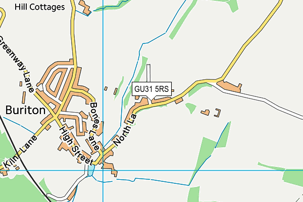 GU31 5RS map - OS VectorMap District (Ordnance Survey)