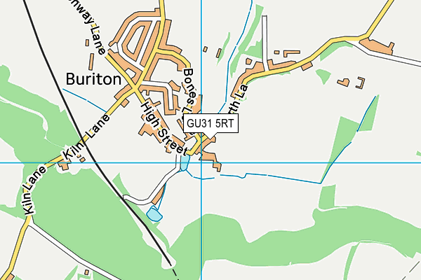 GU31 5RT map - OS VectorMap District (Ordnance Survey)