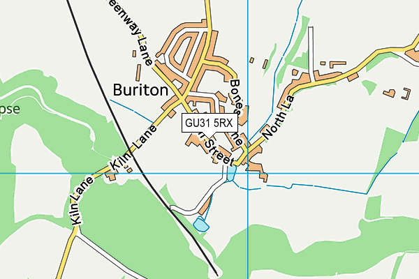 GU31 5RX map - OS VectorMap District (Ordnance Survey)