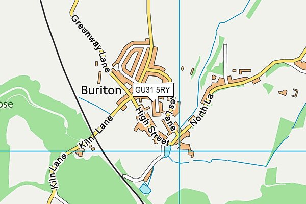 GU31 5RY map - OS VectorMap District (Ordnance Survey)