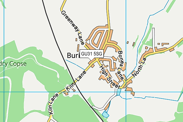 GU31 5SG map - OS VectorMap District (Ordnance Survey)