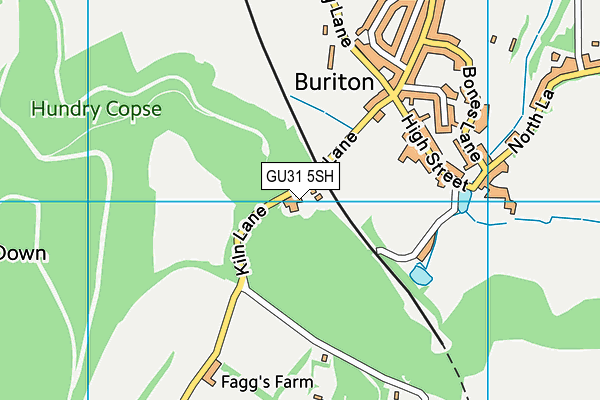 GU31 5SH map - OS VectorMap District (Ordnance Survey)