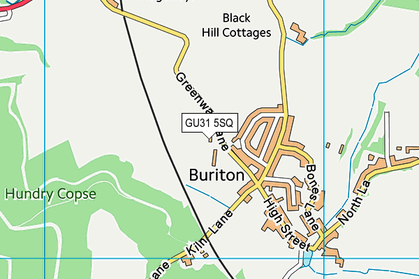 GU31 5SQ map - OS VectorMap District (Ordnance Survey)