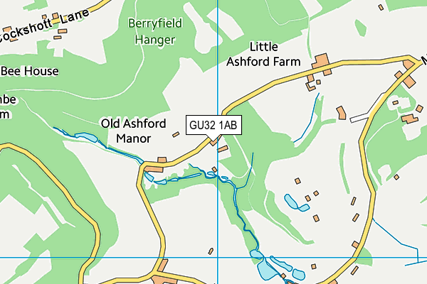 GU32 1AB map - OS VectorMap District (Ordnance Survey)