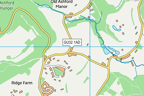 GU32 1AD map - OS VectorMap District (Ordnance Survey)