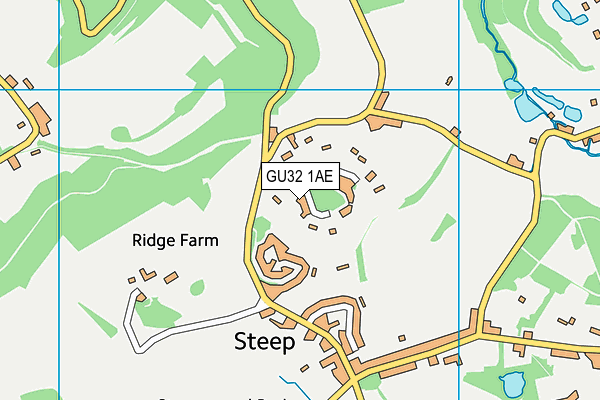 GU32 1AE map - OS VectorMap District (Ordnance Survey)