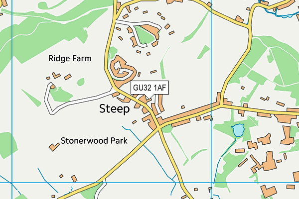 GU32 1AF map - OS VectorMap District (Ordnance Survey)