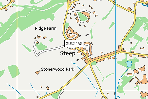 GU32 1AG map - OS VectorMap District (Ordnance Survey)