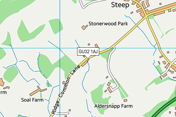 GU32 1AJ map - OS VectorMap District (Ordnance Survey)