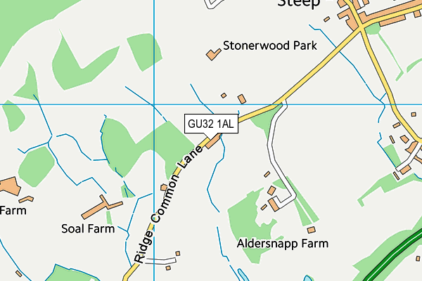 GU32 1AL map - OS VectorMap District (Ordnance Survey)