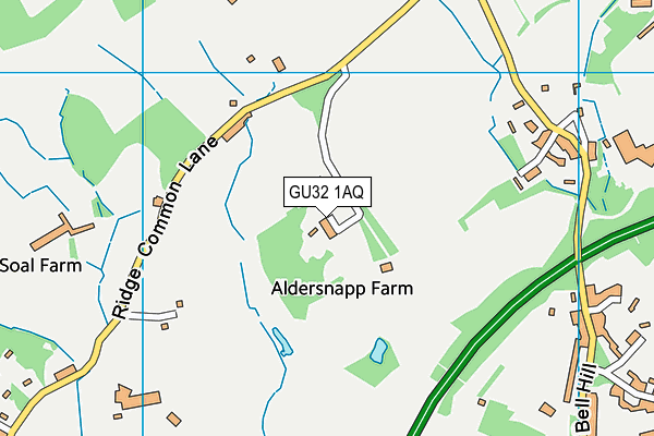 GU32 1AQ map - OS VectorMap District (Ordnance Survey)