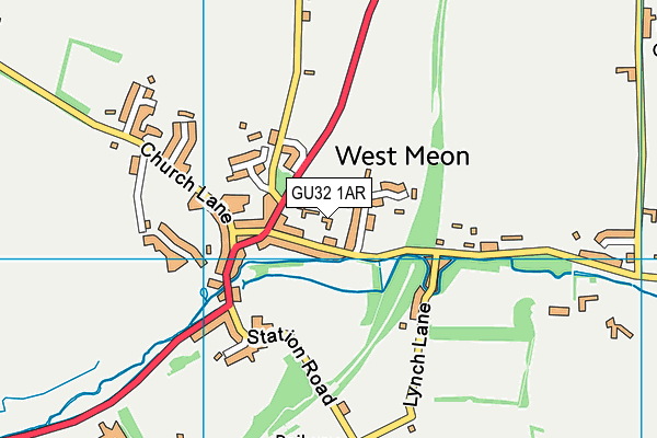 GU32 1AR map - OS VectorMap District (Ordnance Survey)