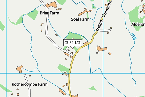 GU32 1AT map - OS VectorMap District (Ordnance Survey)