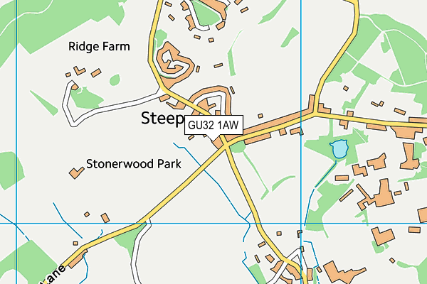 GU32 1AW map - OS VectorMap District (Ordnance Survey)