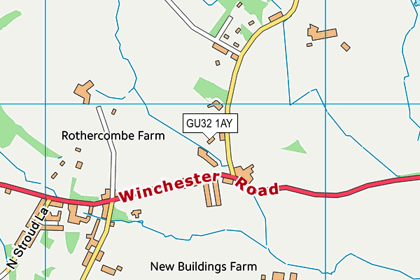 GU32 1AY map - OS VectorMap District (Ordnance Survey)