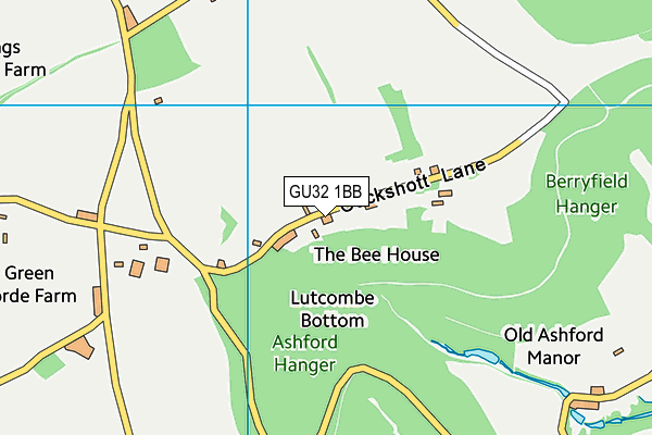 GU32 1BB map - OS VectorMap District (Ordnance Survey)