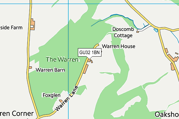 GU32 1BN map - OS VectorMap District (Ordnance Survey)