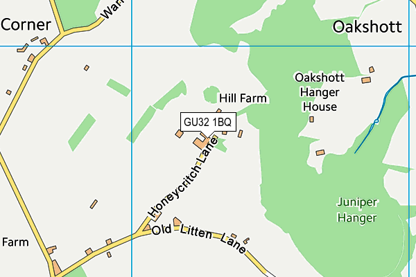 GU32 1BQ map - OS VectorMap District (Ordnance Survey)