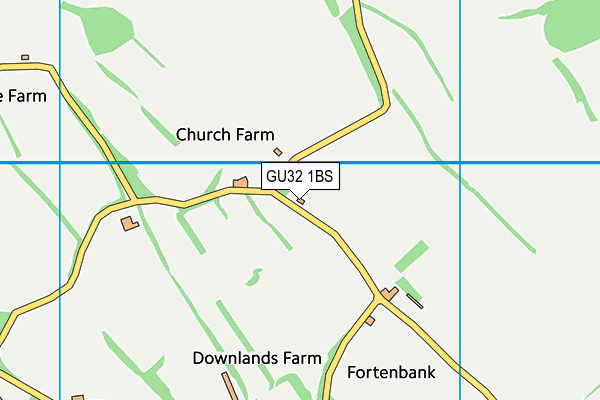 GU32 1BS map - OS VectorMap District (Ordnance Survey)