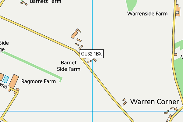 GU32 1BX map - OS VectorMap District (Ordnance Survey)