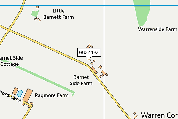 GU32 1BZ map - OS VectorMap District (Ordnance Survey)