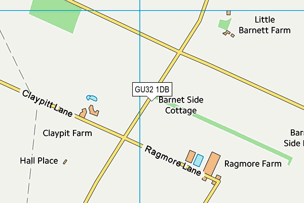 GU32 1DB map - OS VectorMap District (Ordnance Survey)