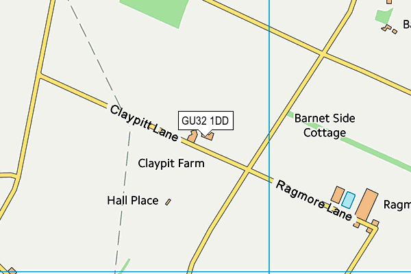 GU32 1DD map - OS VectorMap District (Ordnance Survey)