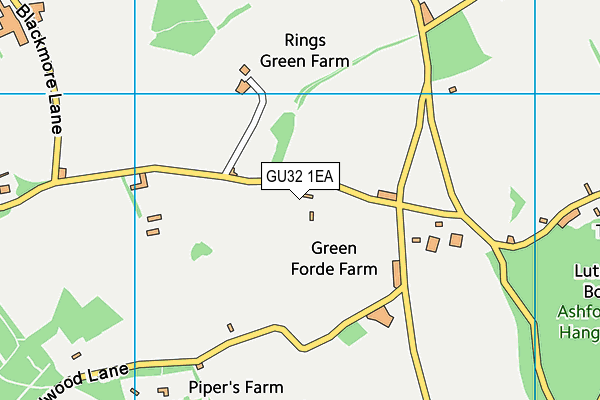 GU32 1EA map - OS VectorMap District (Ordnance Survey)