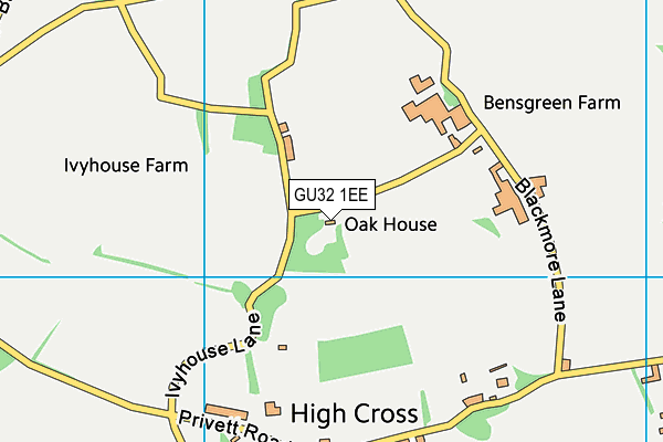 GU32 1EE map - OS VectorMap District (Ordnance Survey)