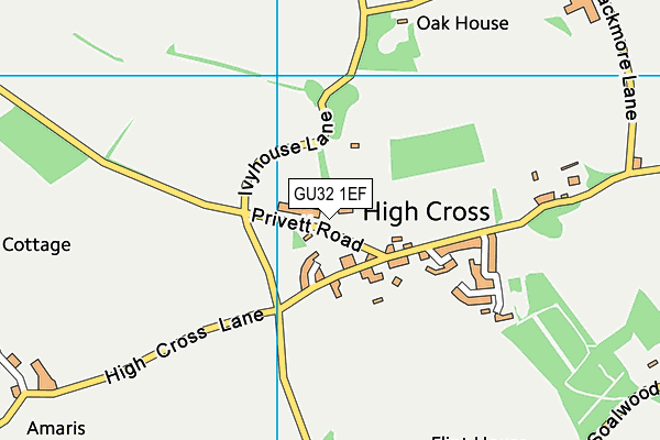 GU32 1EF map - OS VectorMap District (Ordnance Survey)