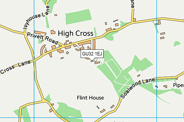 GU32 1EJ map - OS VectorMap District (Ordnance Survey)