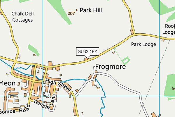 GU32 1EY map - OS VectorMap District (Ordnance Survey)