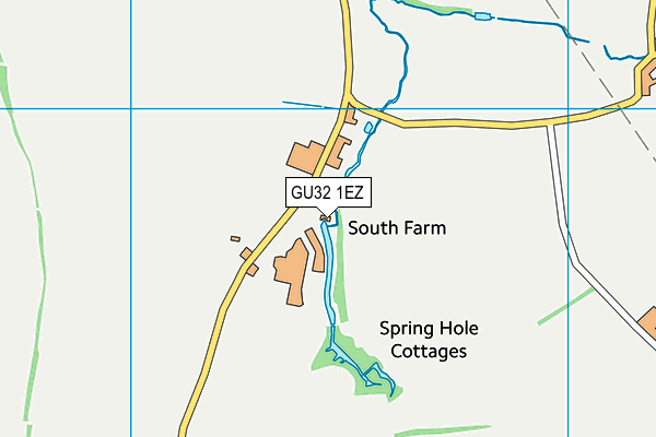 GU32 1EZ map - OS VectorMap District (Ordnance Survey)