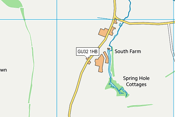 GU32 1HB map - OS VectorMap District (Ordnance Survey)