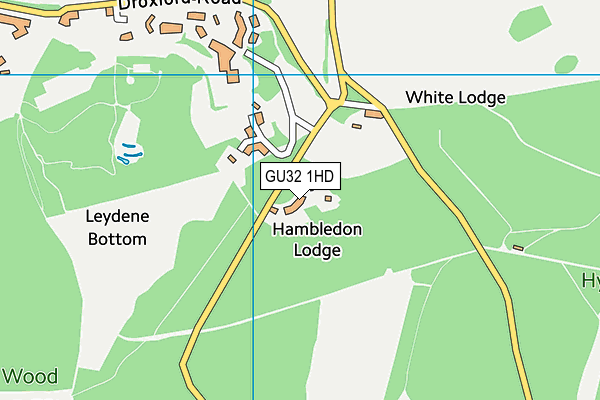 GU32 1HD map - OS VectorMap District (Ordnance Survey)