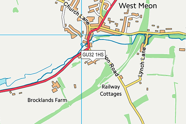 GU32 1HS map - OS VectorMap District (Ordnance Survey)