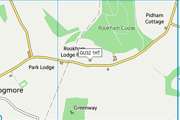 GU32 1HT map - OS VectorMap District (Ordnance Survey)